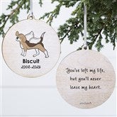 Personalized Beagle Memorial Ornaments by philoSophies - 25789
