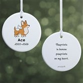 Personalized Corgi Memorial Ornaments by philoSophies - 25790