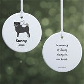 Personalized Pug Memorial Ornaments by philoSophies - 25791