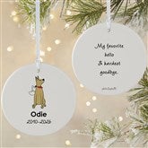 Personalized Great Dane Memorial Ornaments by philoSophies - 25793