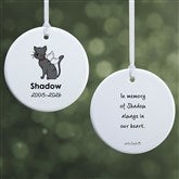 Personalized Cat Memorial Ornaments by philoSophies - 25796