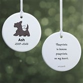 Personalized Scottie Dog Memorial Ornaments by philoSophies - 25797