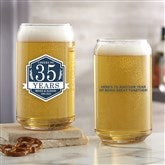 16 oz. Beer Can Glass