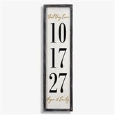 The Big Day Personalized Barnwood Frame Wall Art - 25848