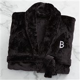 Black Micro-Fleece Robe