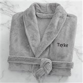 Grey Fleece Robe-47