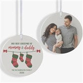 Personalized First Christmas as Parents Ornaments - 25905