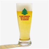 Personalized Christmas Icon Beer Glasses - 25995