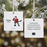 Personalized Hockey Player Ornaments by philoSophies - 26073