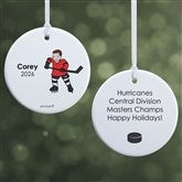 Personalized Hockey Player Ornaments by philoSophies - 26073