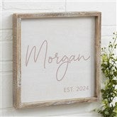 12x12 Whitewashed Frame