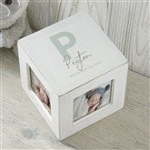 Whitewashed Photo Cube