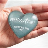 Pray,Wait,Trust Heart Keepsake