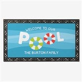 Welcome To Our Pool Personalized Doormats - 26468