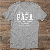 Five Star Grandpa Personalized Hanes Adult T-Shirt