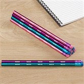 Pink, Purple, Teal Pencil Set