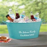 Teal Beverage Tub