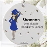 Personalized Graduation Girl Ornaments by philoSophies - 27248