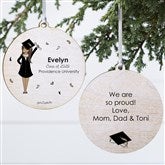 Personalized Graduation Girl Ornaments by philoSophies - 27248