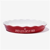 Made with Love Personalized Ceramic Pie Dish - 27763