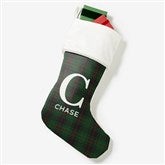 Christmas Plaid Personalized Christmas Stockings - 27862