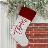 Scripty Name Personalized Christmas Stockings - 27868