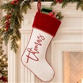 Scripty Name Personalized Christmas Stockings - 27868