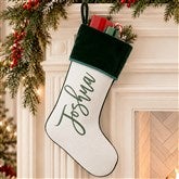 Scripty Name Personalized Christmas Stockings - 27868