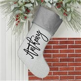Scripty Name Personalized Christmas Stockings - 27868