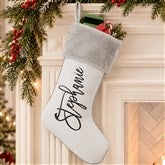Scripty Name Personalized Christmas Stockings - 27868