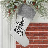 Grey Fur Stocking