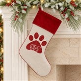 Pet Paw Personalized Pet Christmas Stockings - 27872