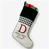 Festive Foliage Personalized Christmas Stockings - 27877