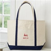 Navy Weekender Tote