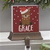 Holly Jolly Characters Personalized Christmas Stocking Holders - 28051
