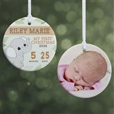 Precious Moments Precious Earth Babys First Christmas Personalized Ornament - 28179