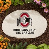 NCAA Ohio State Buckeyes Personalized Round Garden Stone  - 28207