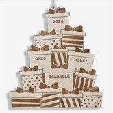 Christmas Presents Personalized Wood Ornaments - 28323