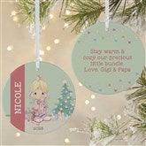 Precious Moments All Is Bright Personalized Girl Ornaments - 28356