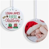 Babys First Christmas Age Personalized Ornaments - 28460