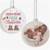 Babys First Christmas Age Personalized Ornaments - 28460