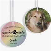 Rainbow Bridge Personalized Pet Memorial Ornaments - 28462