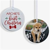 Dogs First Christmas Personalized Ornaments - 28464