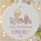 Precious Moments Our Favorite Gift Personalized Baby Girl Ornaments - 29424