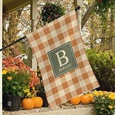 Fall Harvest Custom Pattern Personalized House Flag - 29822