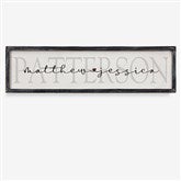 30x8 Blackwashed Frame