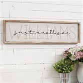 30x8 Whitewashed Frame