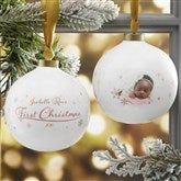 Babys First Christmas Personalized Photo Ball Ornaments - 29923