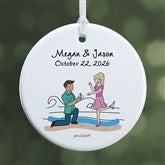 Beach Engagement philoSophies Personalized Ornaments - 29949