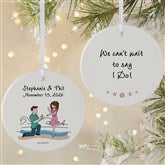 Beach Engagement philoSophies Personalized Ornaments - 29949